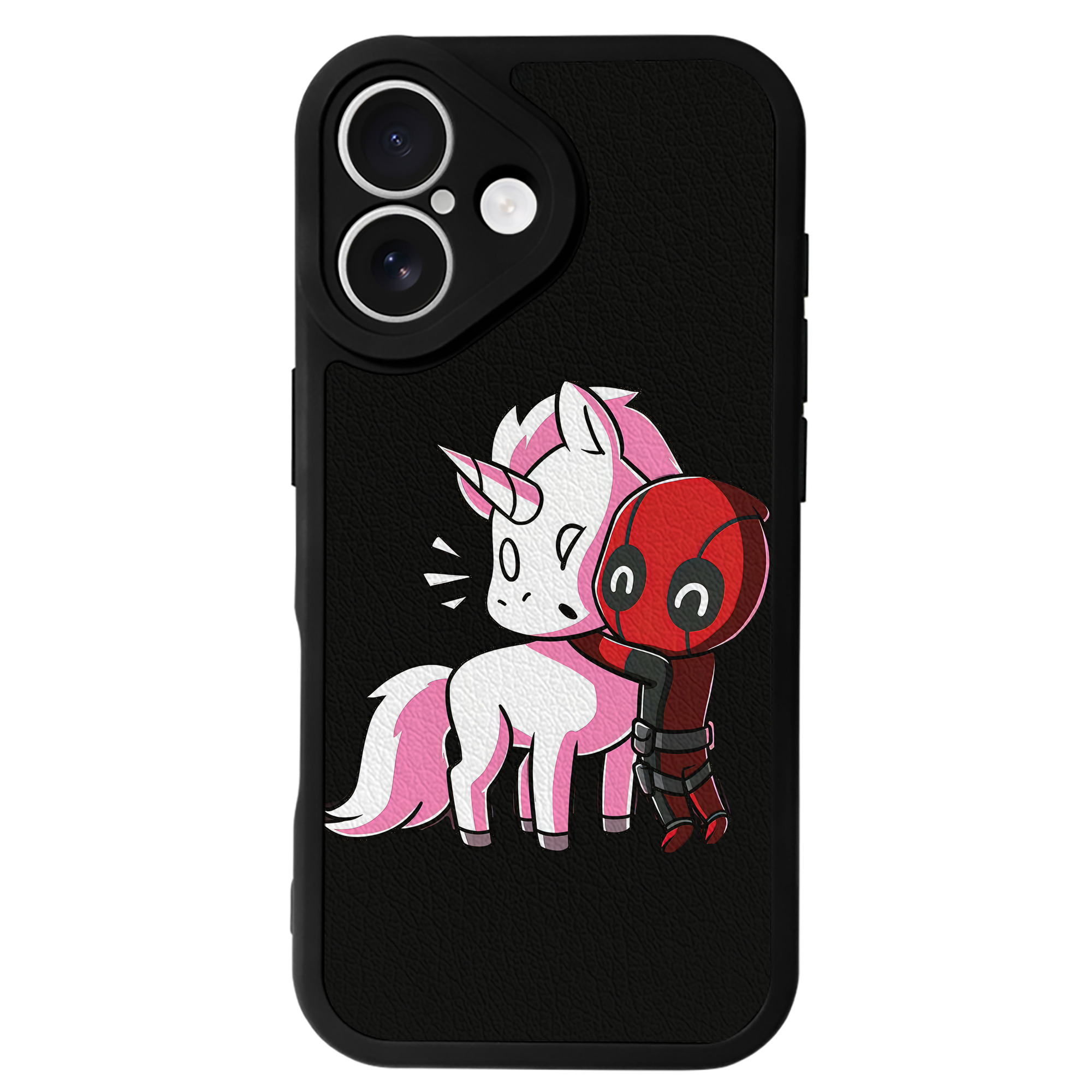 （画像用） Deadpool デッドプール 【iPhone 16シリーズ対応】シリコンスマホケース（レザー調） 材質：シリコン